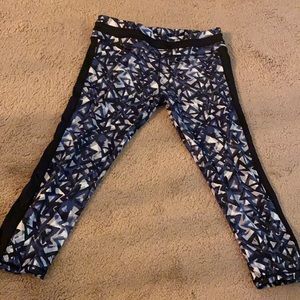 LIV by Phat Buddha Sz L Blue & Black leggings